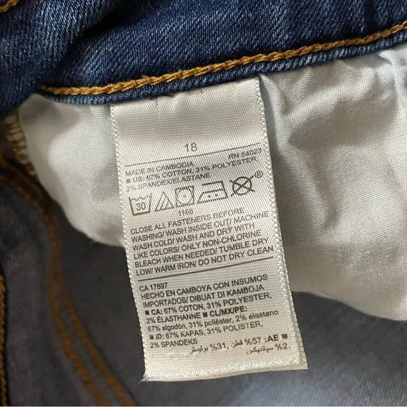 Womens Old Navy Micro Flare Blue Jeans Plus Size 18 Regular Mid Rise (38x31) - Picture 6 of 6